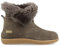 HAFLINGER Lammfell Leder Hausschuhe Lemmi Unisex Stiefel Grau (Anthrazit 04), Gr 37