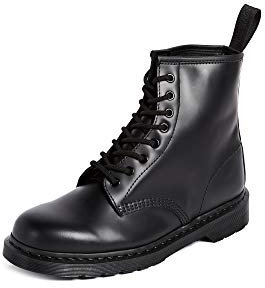 Dr. Martens 1460 MONO Smooth BLACK, Unisex-Erwachsene Combat Boots, Schwarz (Black), 42 EU (8 Erwachsene UK)
