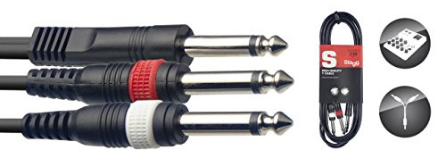 Stagg 3m / 10ft Mono Jack - 2 x Mono Jacks