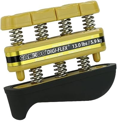 CanDo 10-0753 Digi-Flex Hand Exerciser, Finger 13.0 lb/Hand 45.0 lb, Gold-XXX-Heavy