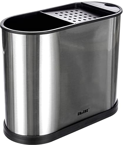 Ibili PORTAUTENSILIOS Rectangular, Stainless Steel