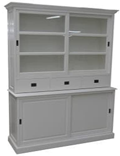 Casa Padrino Shabby Chic Landhaus Stil Schrank Buffetschrank 180cm ModF4 - Schrank Esszimmer