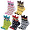 Bienvenu Damen netter eulen-entwurf socken aus baumwolle Multi Color One Size