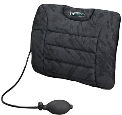 Sitback Air Universal Rückenstützkissen Sitzkissen Rückenkissen (Mex Black Neu)