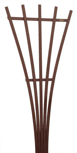 highwood Hartford Fan Trellis, 6 Foot, Weathered Acorn