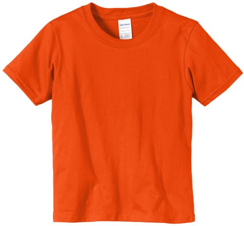 Gildan Boy's Youth Softstyle Crew Neck 64000B Short Sleeve T-Shirt, Orange, 12/14 Years (Manufacturer Size X-Large)