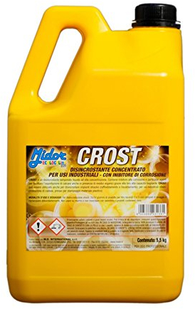 Disincrostante lavastoviglie Concentrato CROST 5000ml, disincrosta anche caldaie, condutture, serbatoi, rimuovi calcare, Midor