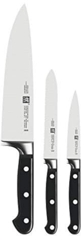 ZWILLING Professional S 3-teiliges messerscharfes deutsches Startermesser-Set, Made in firmeneigener deutscher Manufaktur mit Spezialformel Stahl perfektioniert seit fast 300 Jahren,