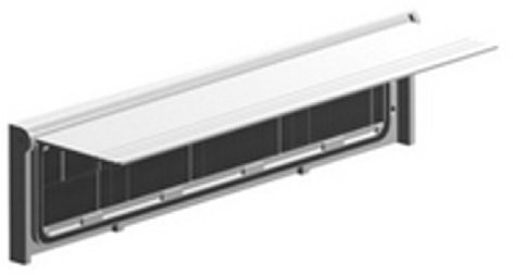 Stormguard Premium Metal Letter Box Cover Draught Excluder With Brush & Flap - Silver