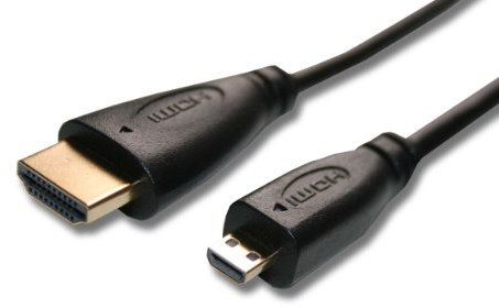 vhbw Cavo HDMI, Micro HDMI a HDMI 1.4 compatibile con Tablet, Smartphone, Fotocamera, TV, Playstation, Computer, Monitor, Lettore DVD, ecc. - 5m