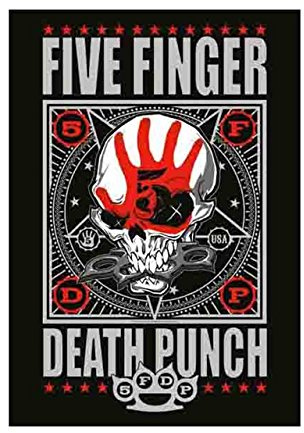 Five Finger Death Punch Flagge - Punchagram Posterflagge - Textilflagge