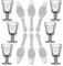 6X La Rochere Absinth Glas Versailles 200ml + 6X Absinth Löffel Antique
