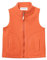 Mud Kingdom Bambino Gilet Pile Tinta Unita, Arancione, 5 anni