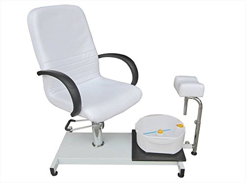 Polironeshop Olimpia Fauteuil podologique pour pédicure avec Baignoire (Blanc)