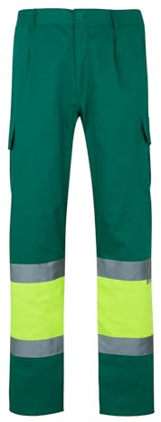 Velilla 157 - Signalhose (Größe XL) Farbe grün und gelb fluoreszierend