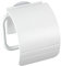 WENKO Static-Loc® Toilettenpapierhalter Osimo Weiß - Befestigen ohne Bohren, Polypropylen, 15 x 14 x 5 cm, Weiß