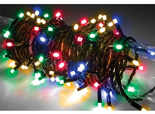 Heavy Duty Static String Lights - 180 x LEDS Multicoloured RGBA