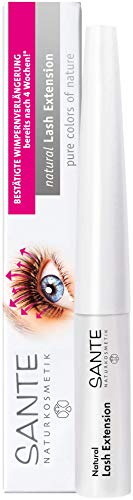 SANTE Naturkosmetik Lash Extension, Natürliches Bio Wimpernserum, Natürlicher Wimpernbooster, Für Verlängerung und mehr Wachstum, Hormonfrei, Vegan, 4ml