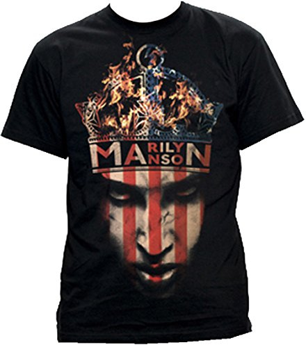 Marilyn Dise?o de Corona T-Shirt dodoskinz, Negro, Mediano