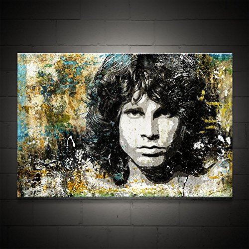 Kunstbruder Jim Morrison (div. Größen) - Kunst Druck auf Leinwand 120x180cm