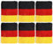 12 x Schweißband Pulswärmer Deutschland Germany Fußball Fanartikel WM EM