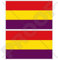 Bandera de España Civil 2 nd República Española 3 (75 mm) vinilo Parachoques Pegatinas, calcomanías x2