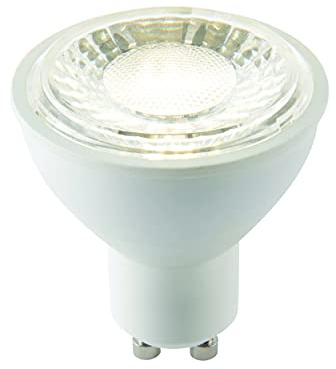 Saxby 7W Dimmable Energy Saving Cool White 4000K 550 Lumens 60 Degree Beam GU10 SMD LED Lamp
