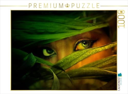 CALVENDO Puzzle Dschungelaugen im Regenwald | 1000 Teile Lege-Größe 64 x 48 cm Foto-Puzzle für glückliche Stunden