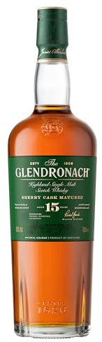 The Glendronach 15 Year Old Single Malt Highland Scotch Whisky – 46%, 700ml