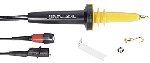 Testec TT-HVP 08 15008 Tastenkappe, Schutzkontakt, 40 MHz, 1000:18000 V/DC, 6000 V/AC, 1 Stück
