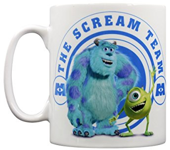 Disney Pixar Monsters INC Scream Team Tazza di Ceramica, Multicolore