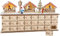 Small Foot 1290 Calendario dell' Avvento, Legno, Marrone, 40 x 10 x 22 cm
