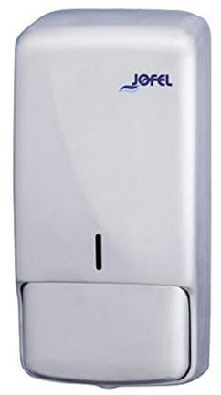 Jofel - Seifenspender für die Wandmontage, nachfüllbar mit Flüssigseife, Fassungsvermögen 0,85 l, Seifenspender, vandalismusgeschützt und robust, tropffrei und korrosionsgeschützt, Futura AC53050