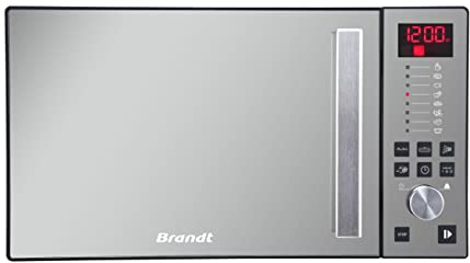 Brandt SE2616B - Micro-ondes pose-libre - 8 Autoprogrammes - Cavité Enamélite - Mode Décongélation - 26L - 900W - Noir
