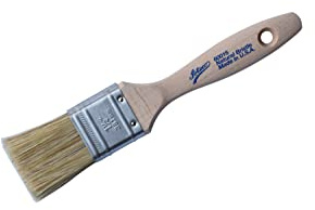 Ateco Pastry Brush, 1.5-Inch Wide Head with Natural White Boar Bristles, Stainless Steel Ferrule & Wood Handle