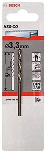 Bosch Accessories Professional Metallbohrer HSS-Cobalt (Ø 3,3 mm)