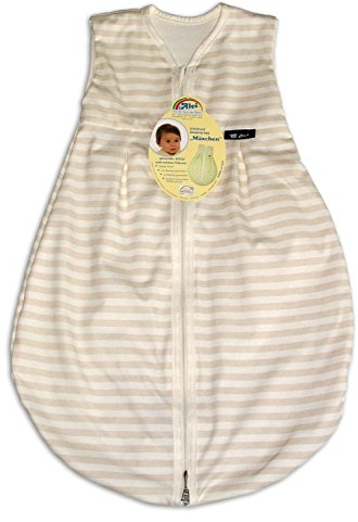 Alvi Mäxchen light Sommer Schlafsack Blockstreifen beige