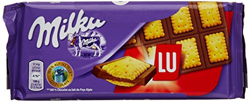 Milka Tablette Petits Beurres Chocolat au lait 87 g - Lot de 2