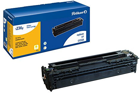 Pelikan Toner ersetzt HP CF212A (passend für Drucker HP Laserjet Pro 200 Color M 251 NW / -MFP M 276 NW; Canon LBP 7100 / 7110 Serie; Canon MF 8230Cn/8280Cw/628Cw/623Cn)