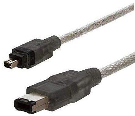 AAA PRODUCTS | Firewire Cable for Canon MiniDV Camcorder - Replacment for CV-150F / CV-150 / CV150 / CV150F - 4 to 6 Pin DV/Firewire/i.LINK Lead (For PC & Mac)