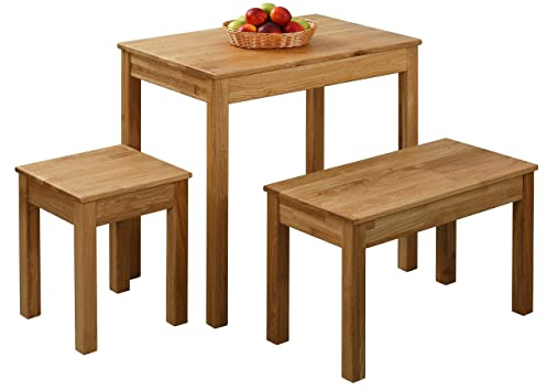 Krok Wood Esstisch Tomas aus Massivholz (Eiche, 70 x 50 x 75 cm)