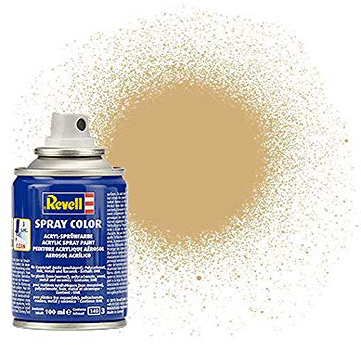 Revell Spraydose Gold I Metallic I 100-ml-Sprühdose I Ideal für Modellbauprojekte I Praktische Sprühfarbe für glänzende Akzente und kreative Gestaltung