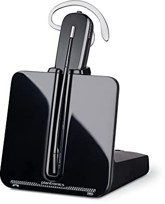 Plantronics - Cuffie DECT CS540 - cuffia wireless monoauricolare (mono), 3 diversi stili di utilizzo - connessione a un telefono fisso - microfono con cancellazione del rumore e portata fino a 120 m