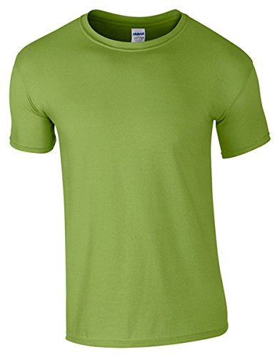 Gildan Mens Short Sleeve Soft-Style T-Shirt (2XL) (Kiwi)