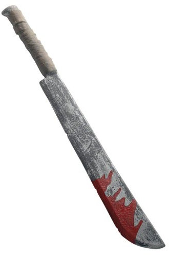 PARTY DISCOUNT NEU Machete-Deluxe mit Blutspritzer, 74 cm