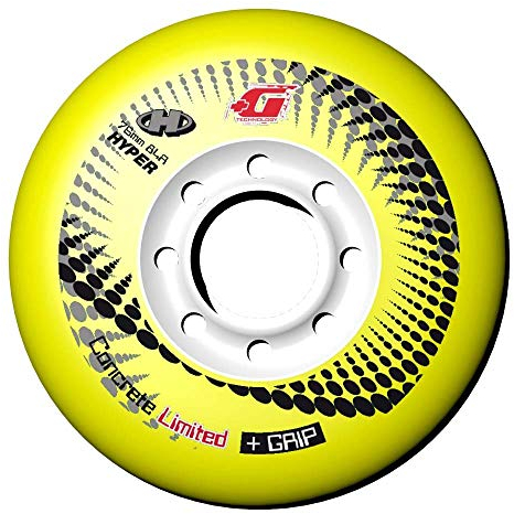 HYPER - Concrete +G Limited Edition Inliner Rollen für Skates I 80mm/84a I stabile Felgen I PU-Mischung I Ersatzrollen I starker Grip I für alle gängigen Inliner-Marken geeignet I 4er-Pack