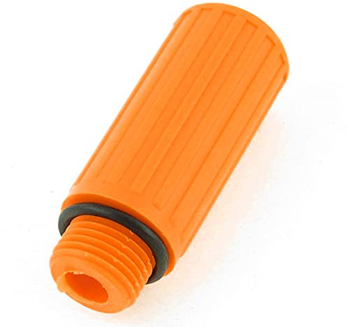 Sourcingmap 3/8 PT Male Thread Light Orange Plastic Air Compressor Oil Plug