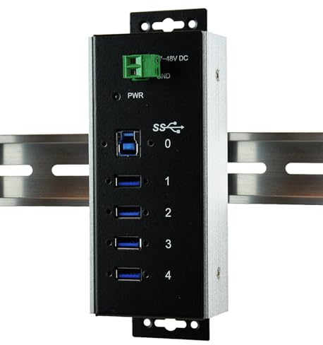 Exsys 1185HMVS WT Metal USB 3.0 Hub (4 Port)