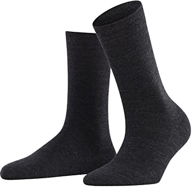 FALKE Damen Softmerino Anniversary Socken Wolle Baumwolle atmungsaktiv | mit Karo Muster