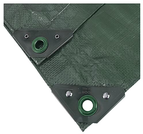 NOOR Abdeckplane Profi - 140g/m² - 6x8 m - Grün - Allzweckplane für Schutz vor Witterung - Ideal geeignet für Gartenbereich - UV-stabilisiert, beidseitig beschichtet, wasserfest und abwaschbar